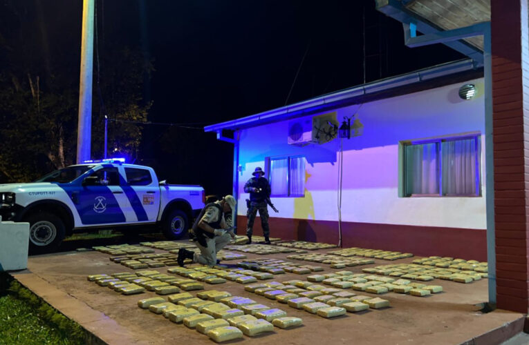 Prefectura incautó más de 380 kilos de marihuana en Misiones