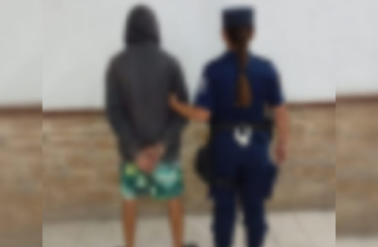 Tras una breve persecución, una  persona fue alcanzada y reducida, constatándose que había descartado un arma de fuego.