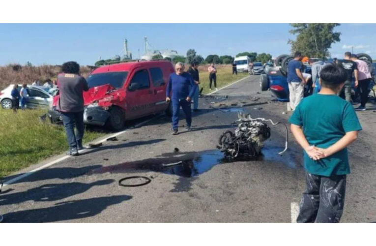 Un matrimonio murió en un impactante triple choque en la Ruta 11 en Entre Ríos