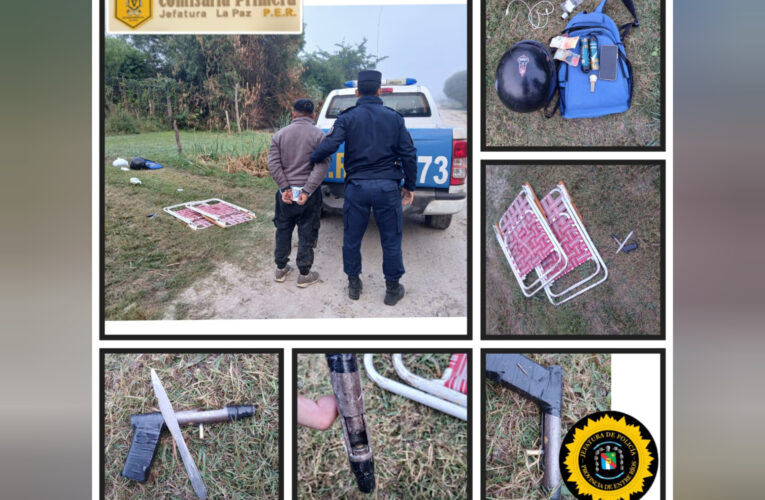 La Paz: Una persona sufrió un robo a punta de arma de fuego en una parada de colectivos.