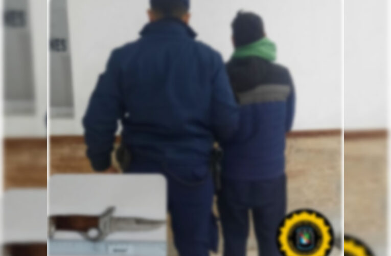 Detenido por Amenazas Calificadas por el uso de arma Blanca en Contexto de Viol. de Género
