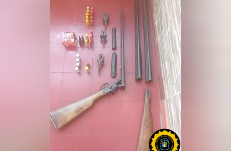 Allanamiento positivo por Amenazas Calificadas con Arma de Fuego en Santa Elena.