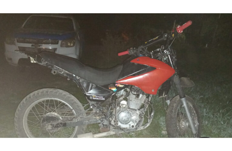 La Paz : Recuperan motocicleta sustraída en horas de la madrugada