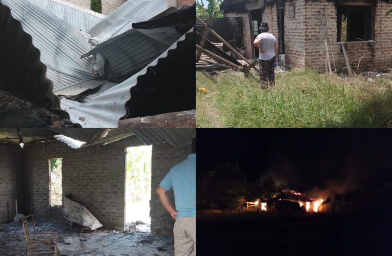 Incendio supuestamente intencional tras un presunto robo dejó a una madre y sus tres hijas sin nada