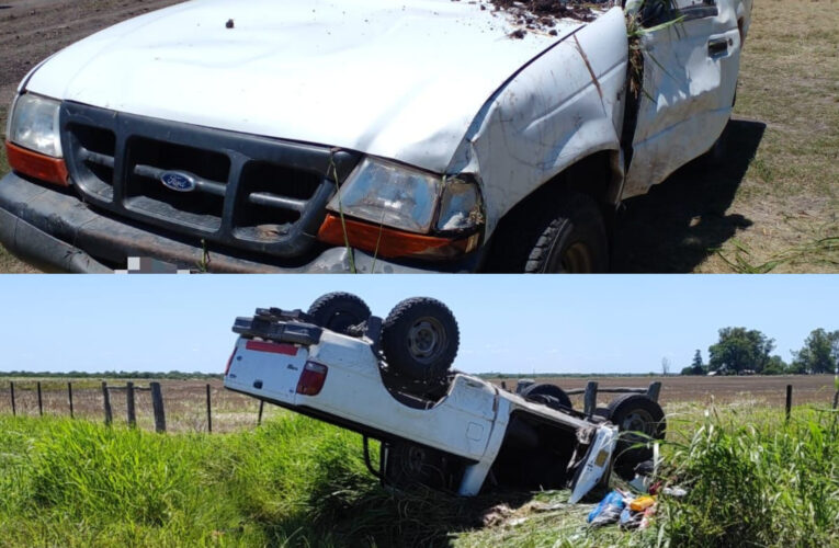 Siniestro vial en camino vecinal entre Colonia Avigdor y Bovril