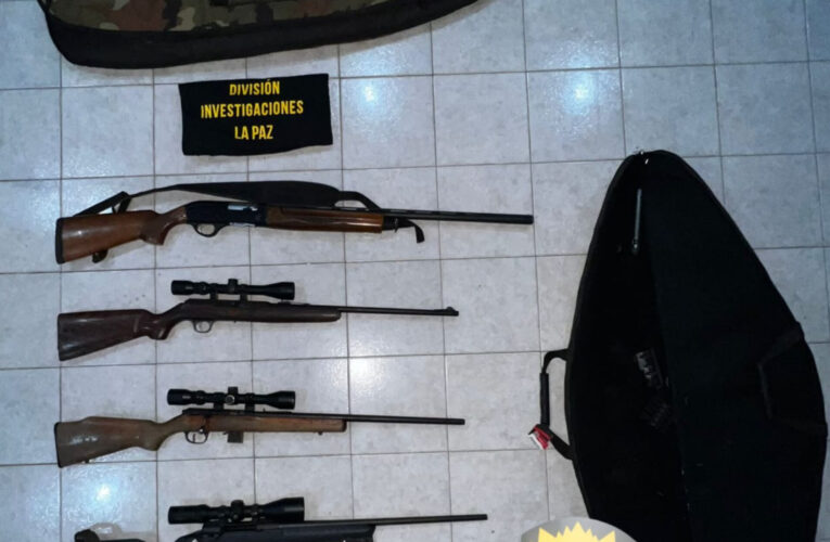 Violencia de género: cinco allanamientos y secuestro de armas en Yeso Oeste