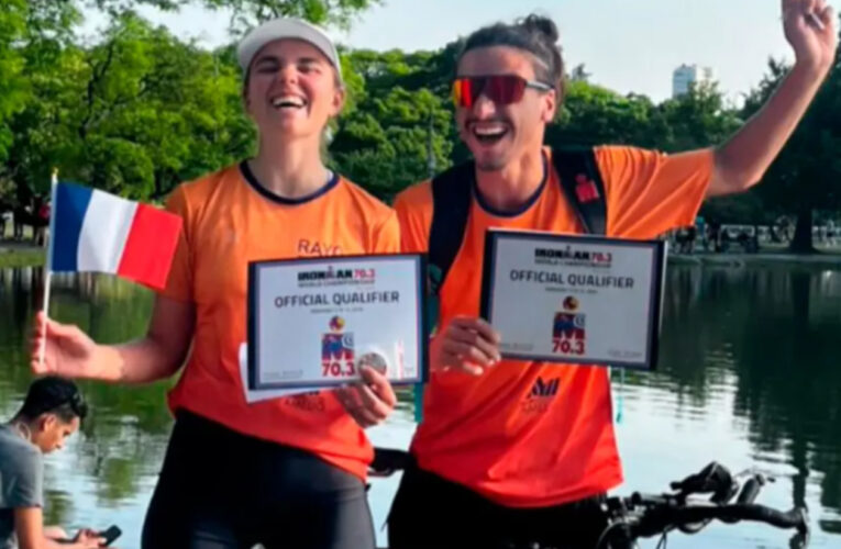 Dos triatletas de La Paz clasificaron a un torneo mundial en Francia y buscan apoyo para viajar