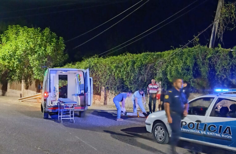 Adolescente herida tras la caída de una motocicleta: investigan las circunstancias del hecho